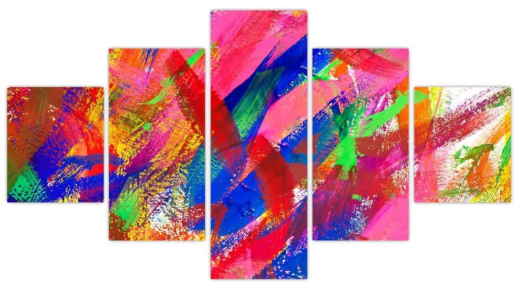 Obraz - Kolorowa abstrakcja (125x70 cm)