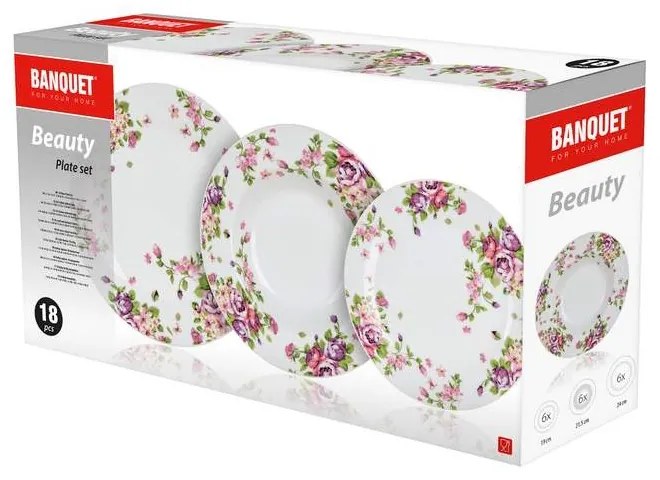 Banquet Beauty 18-częściowy zestaw stołowy