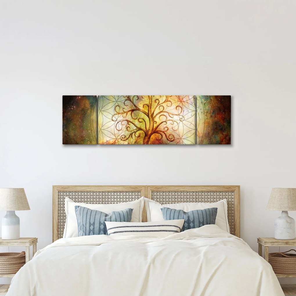 Abstrakcyjny obraz drzewa (170x50 cm)