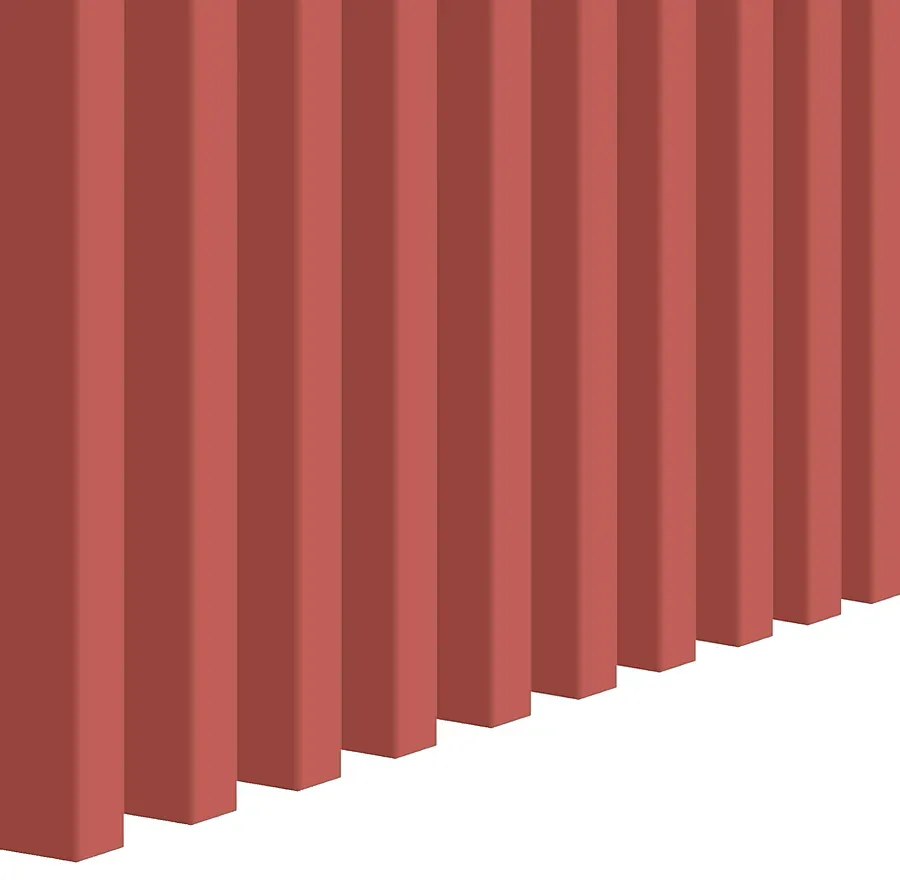 Koralowe ozdobne lamele ścienne 15 szt. G9-P11