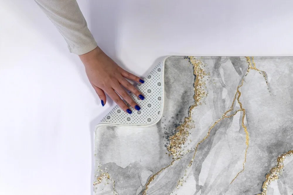 Antypoślizgowy dywanik łazienkowy Antypoślizgowy dywanik łazienkowy Szary marmur