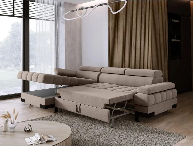 Narożnik SELVA S z funkcją spania i pojemnikiem WERSAL