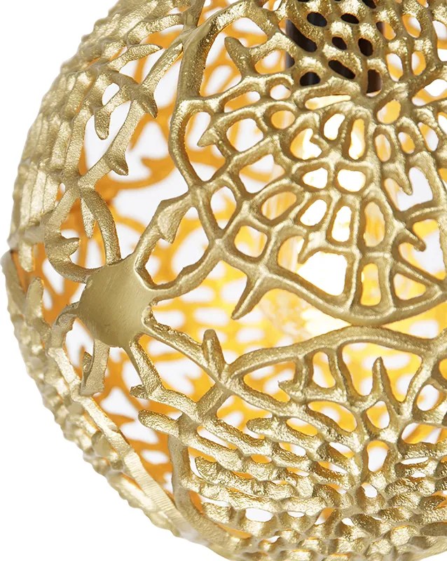 Lampa wisząca w stylu art deco złota - Maro