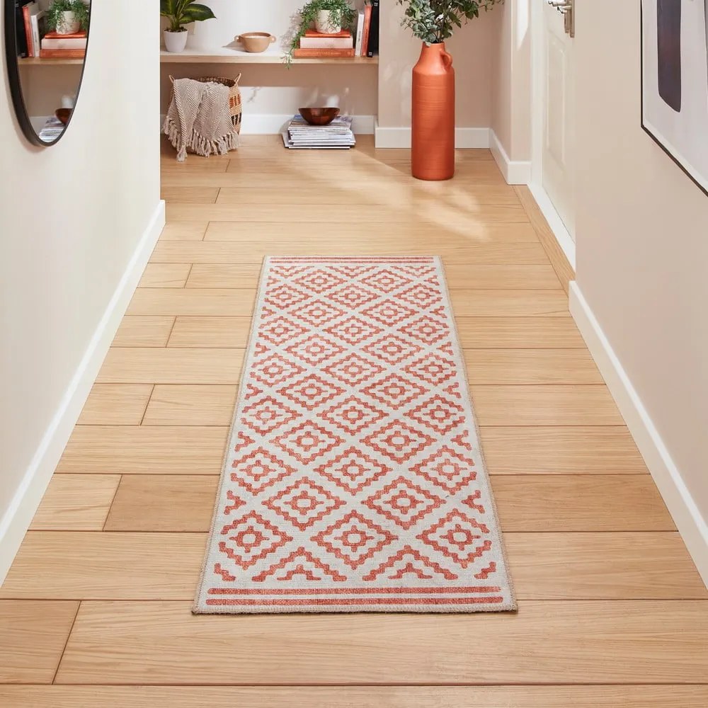Pomarańczowy chodnik odpowiedni do prania 61x170 cm Coral Orange – Think Rugs