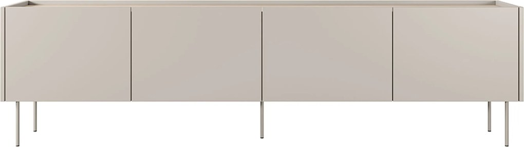 Szafka RTV Desin na metalowych nogach 220 cm - kaszmir / dąb nagano