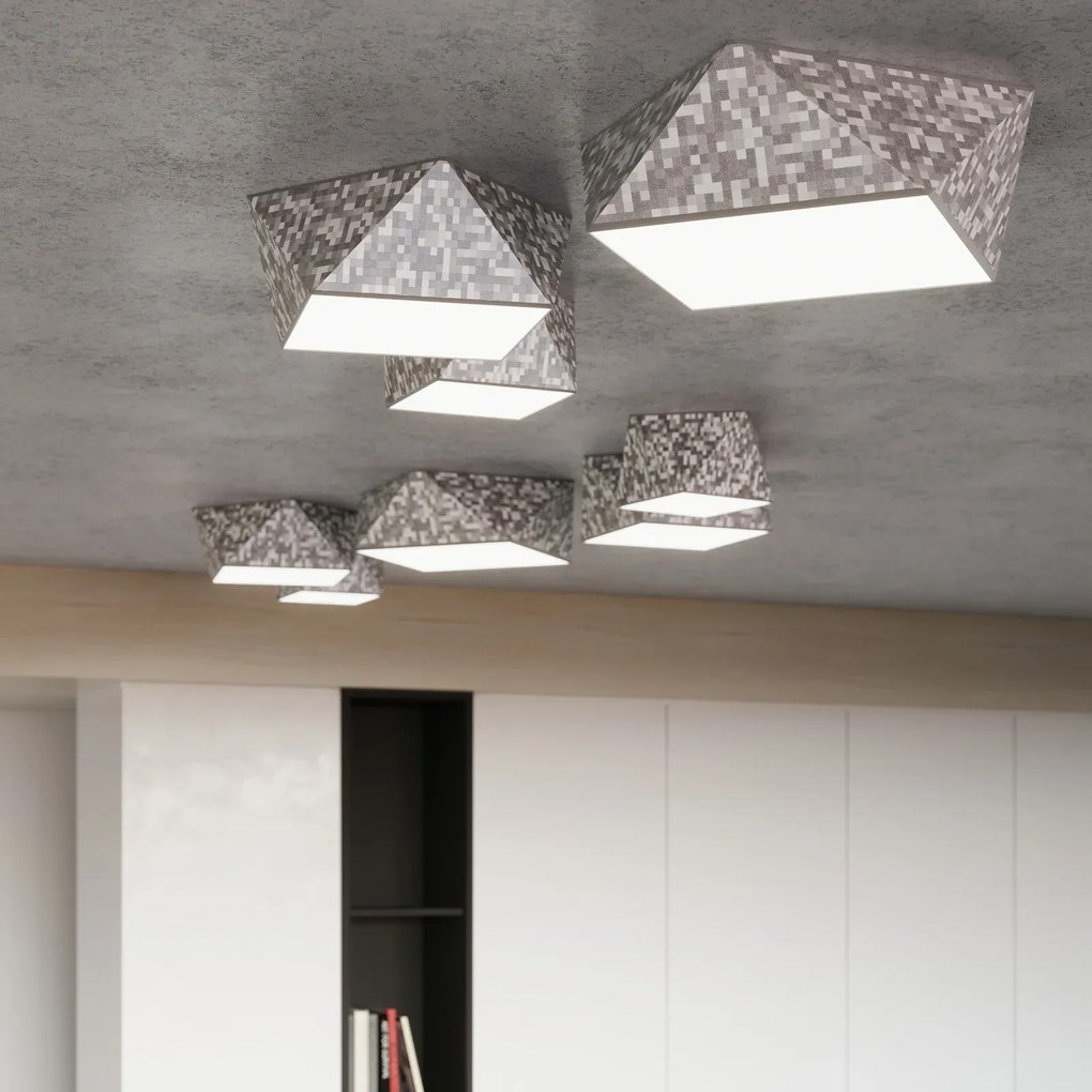 Plafon HEXA 25 cekinowy geometryczny SOLLUX  LIGHTING