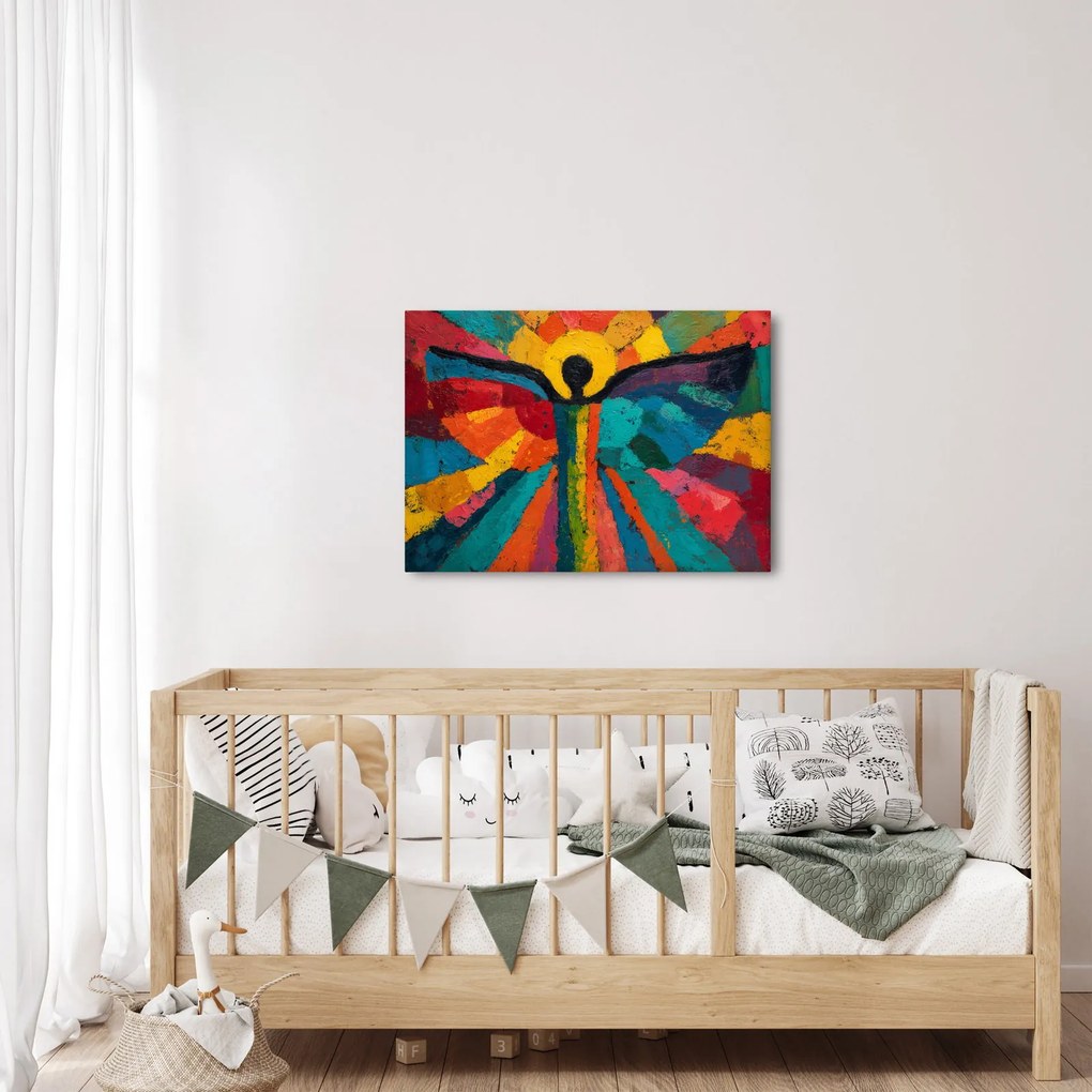 Obraz - Malowany anioł (70x50 cm)