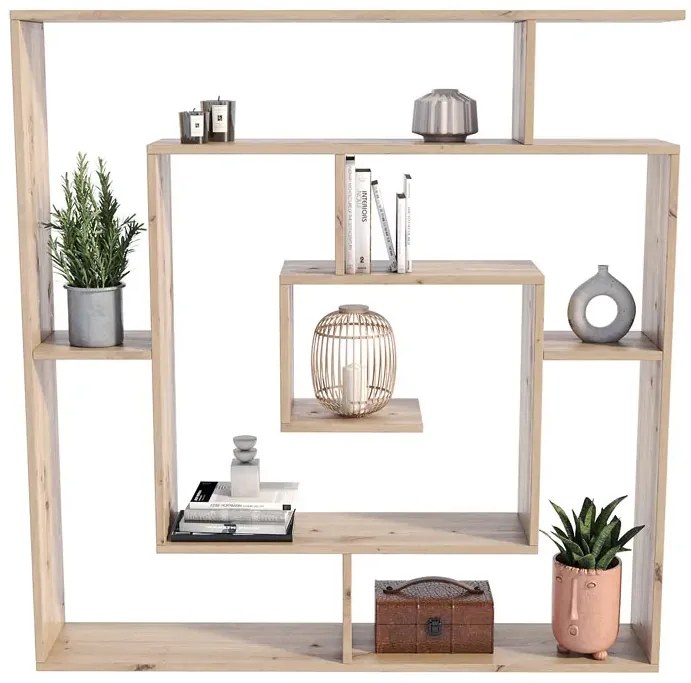 Wielopoziomowy Regał Nowoczesny Dąb Artisan 60 Cm W7-T18