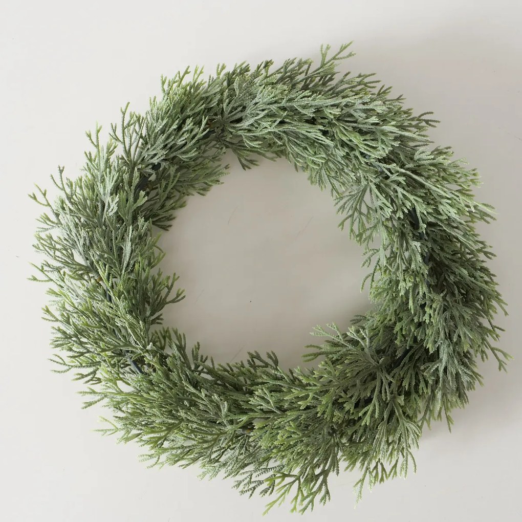 Ręcznie wykonany wieniec na drzwi TANNE, Ø30 cm