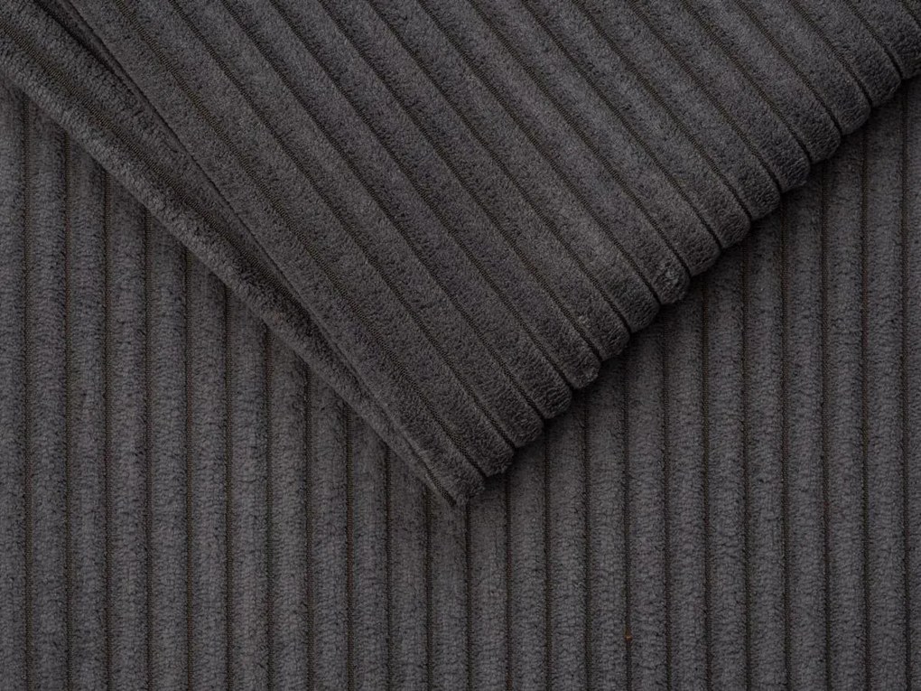 Kanapa 3 osobowa rozkładana typu express z szarego sztruksu - Miejsce do spania 140 cm - Materac 22 cm - VIZIR