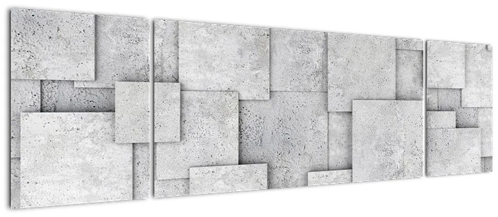 Obraz - Abstrakcja płytek betonowych (170x50 cm)