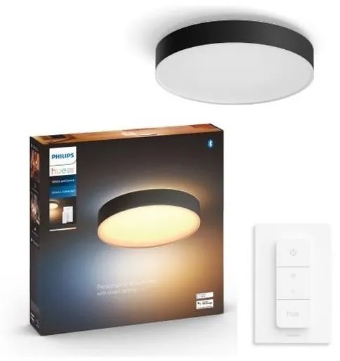 Philips - LED Plafon ściemnialny Hue ENRAVE L LED/33,5W/230V czarny + pilot