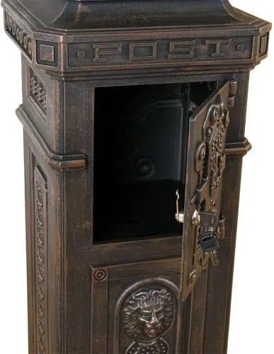 Skrzynka na listy antyczny mosiądz