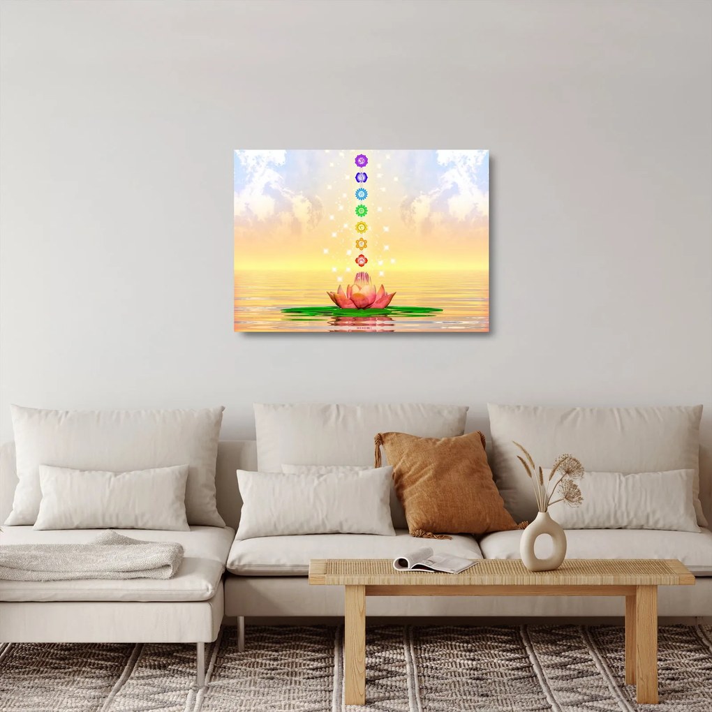 Obraz na szkle - Czakry (70x50 cm)