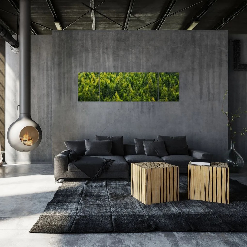 Obraz - Gęsty las (170x50 cm)