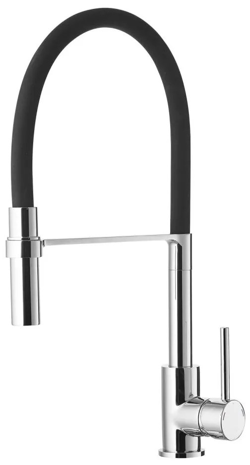 ALVEUS 1129024 - Bateria zlewozmywakowa ELIA 45 cm chrom/czarny, elastyczna wyle