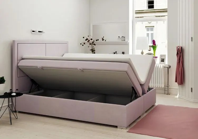 Podwójne łóżko boxspring Ronnet 160x200 - 32 kolory