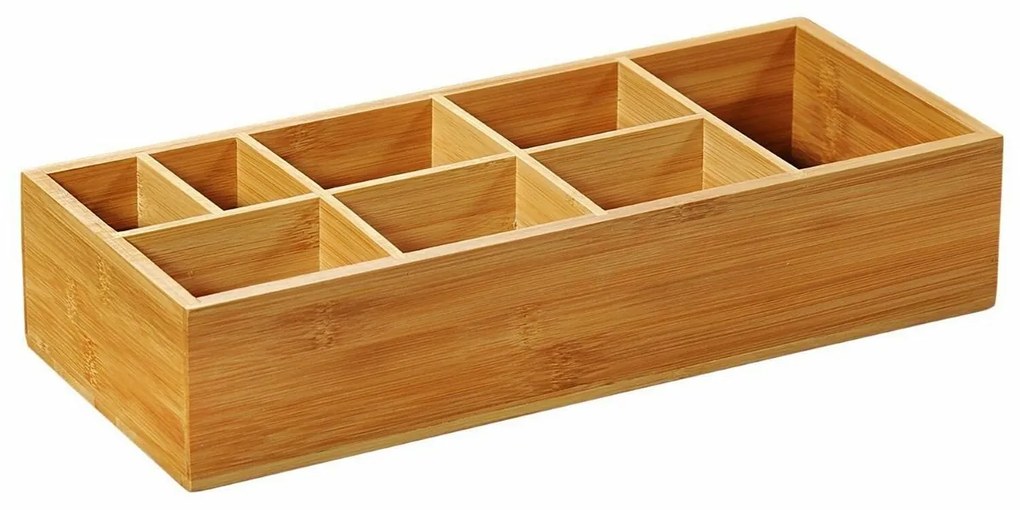 Kesper 70855 Uniwersalny organizer bambusowy, 36 x15 x 7,5 cm