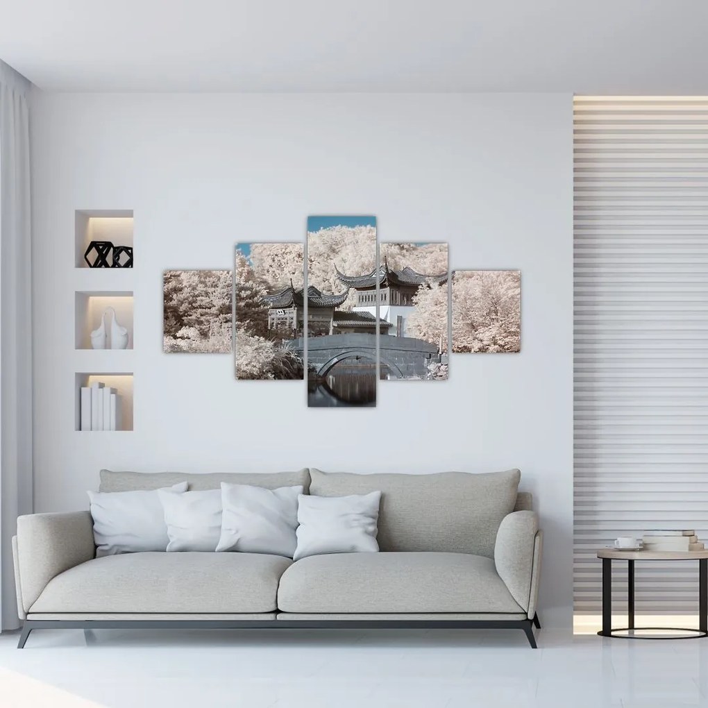 Obraz - Kwitnące drzewa w Azji (125x70 cm)