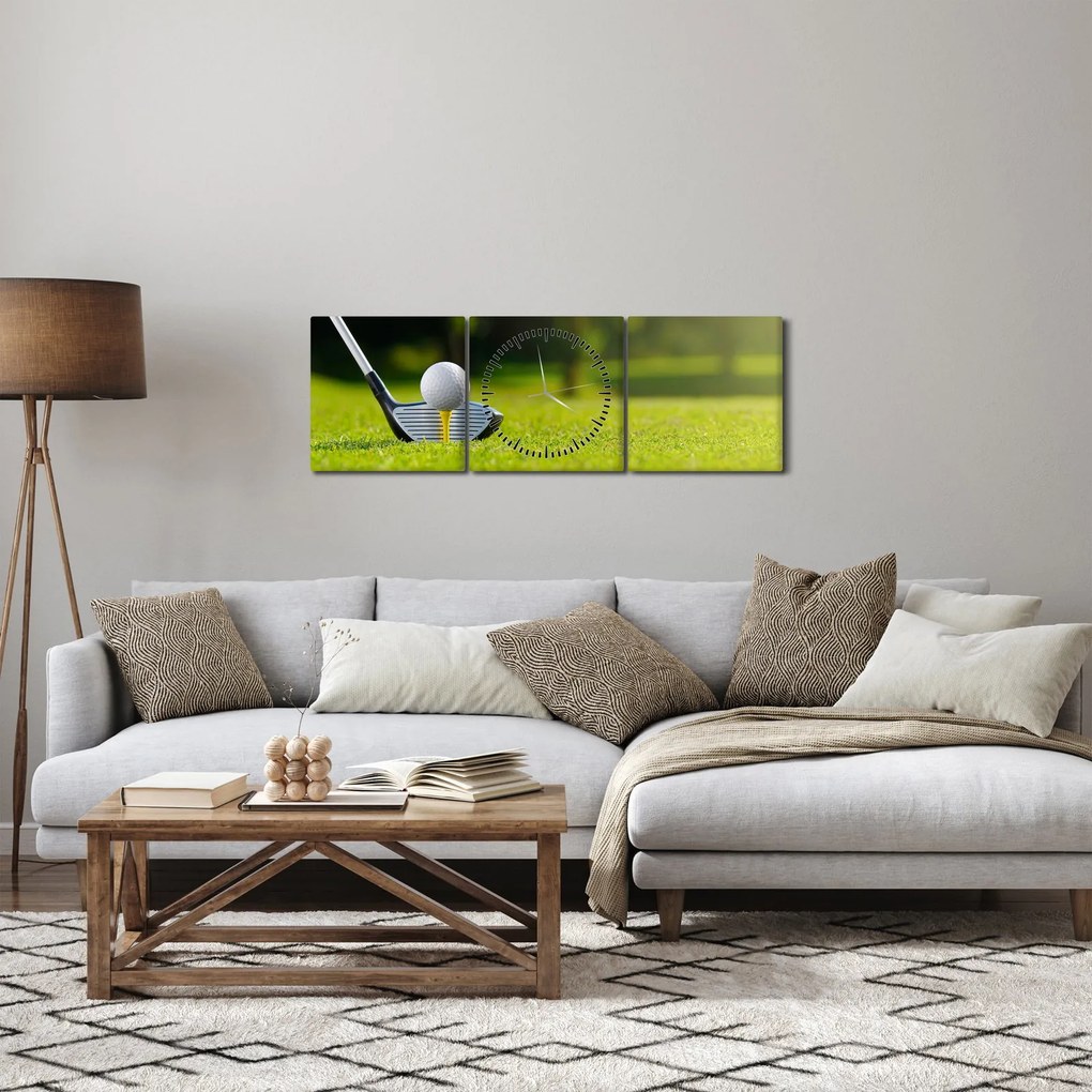 Obraz - Golf (z zegarem) (90x30 cm)