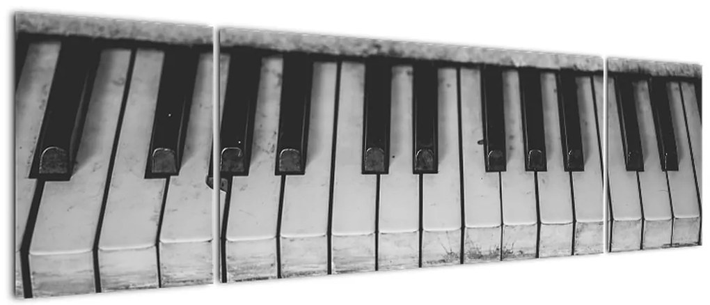 Obraz starego fortepianu (170x50 cm)