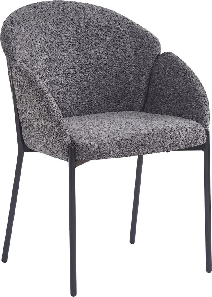 Krzesło do jadalni K26-FX, tkanina bouclé