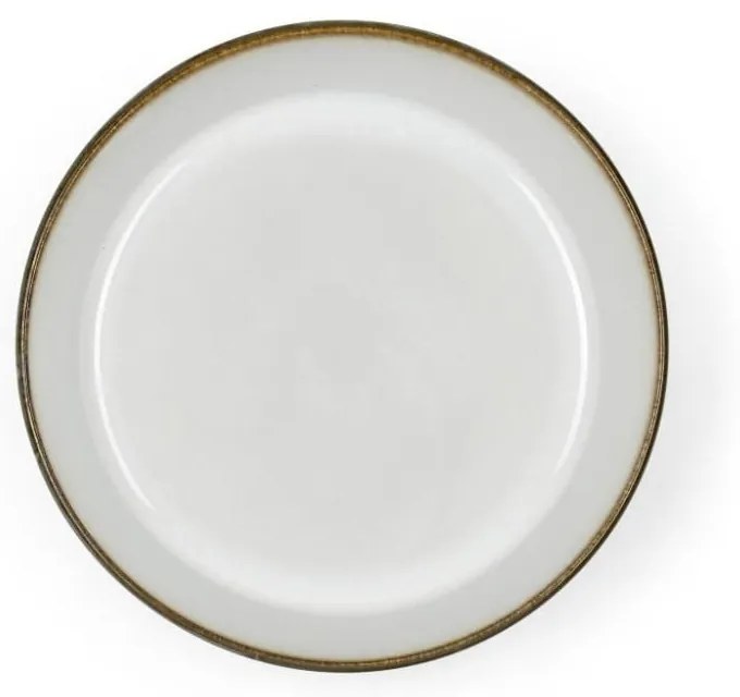 Biała/zielona kamionkowa miska Gastro Grey/Cream – Bitz