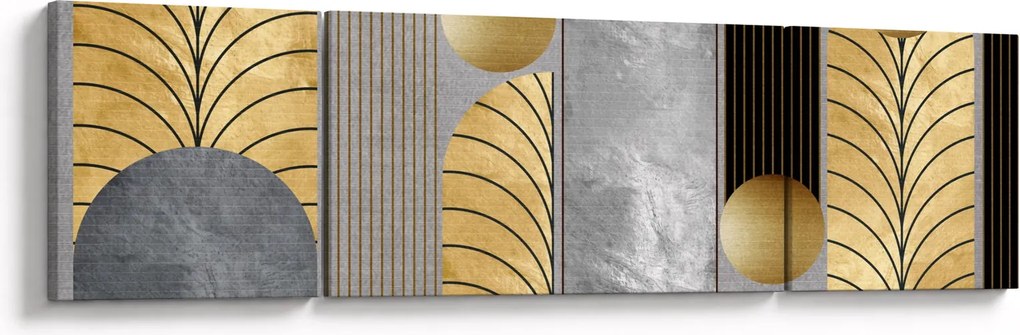 Obraz - Złote dekory (170x50 cm)