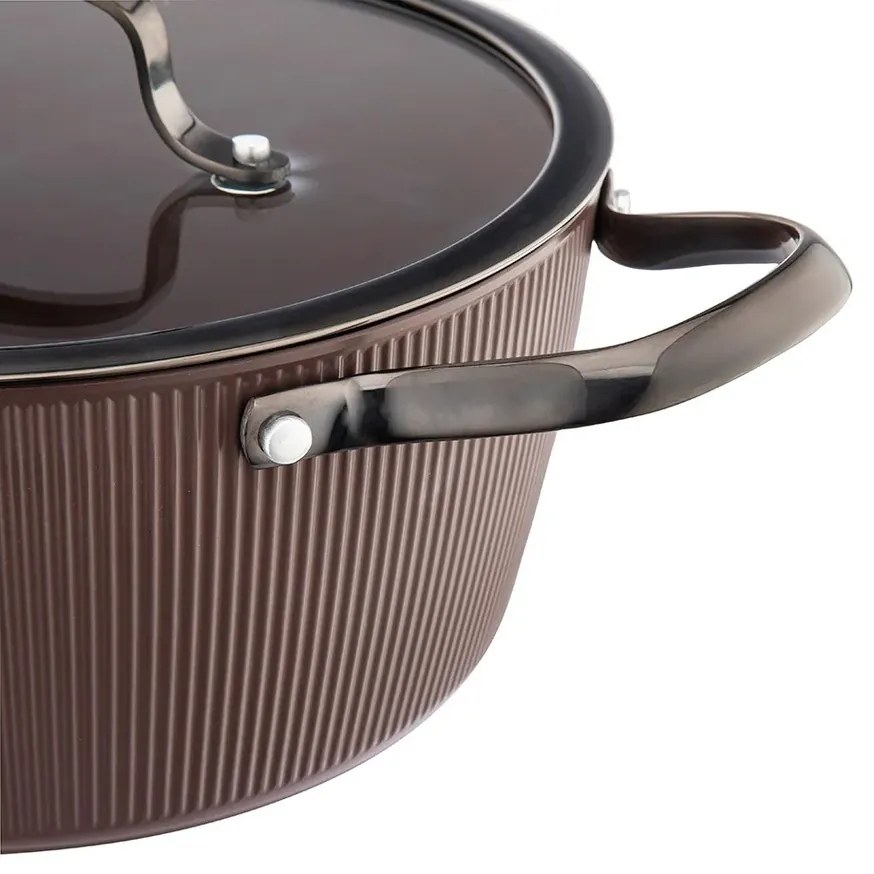 Valdinox Rondel z pokrywką Stripes 24 cm, 4,0 l, 24 cm