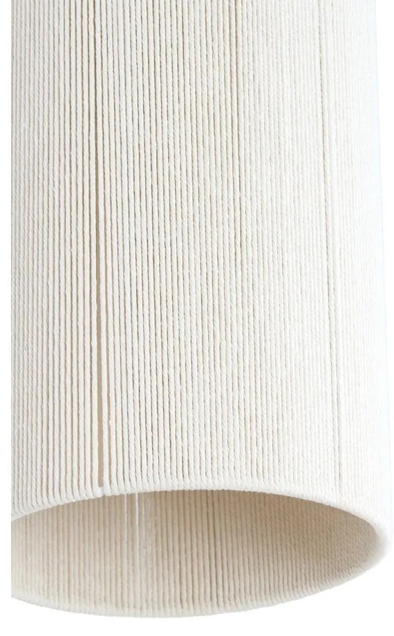 Ciemnobrązowa lampa wisząca z tekstylnym kloszem ø 22 cm Dania – Light &amp; Living