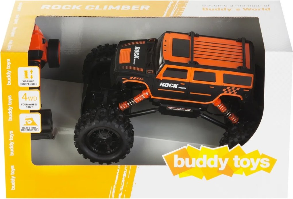 Buddy Toys BRC 14.613 Samochód zdalnie sterowany RC Rock Climber, pomarańczowy
