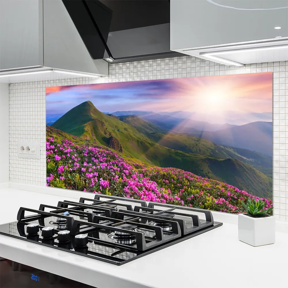 Panel nad blat kuchenny Kwiatowy Dywan U Stóp Gór