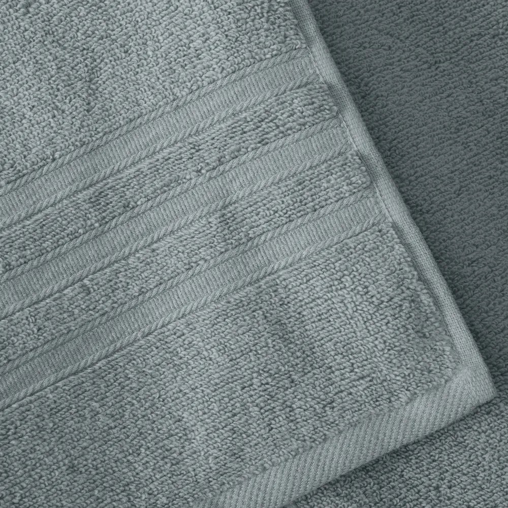 Szarozielone bawełniane ręczniki kąpielowe frotte zestaw 2 szt. 90x140 cm Zero Twist – Catherine Lansfield