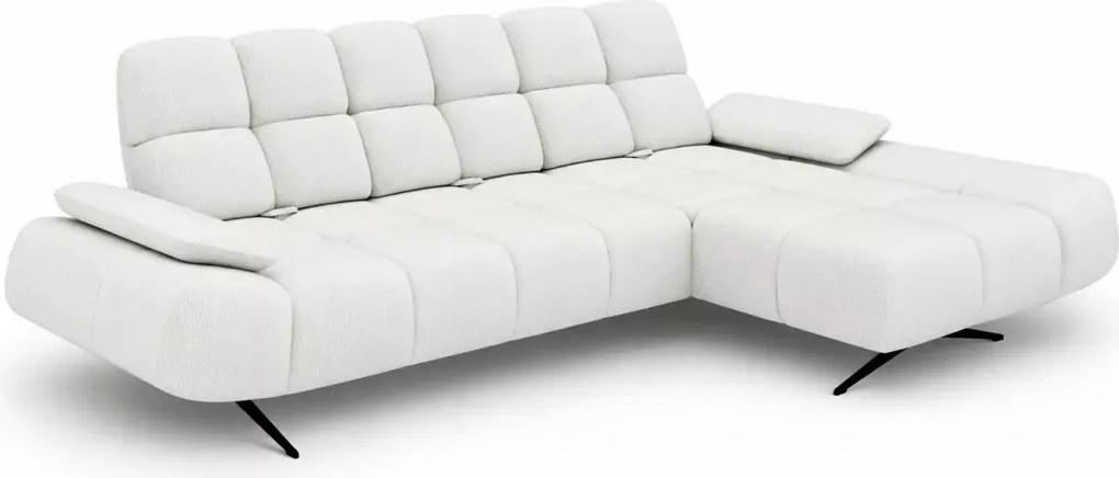 Narożnik Prado S – designerski narożnik do salonu z regulowanymi oparciami