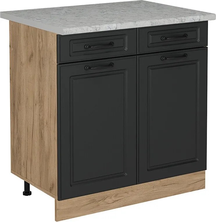 Szafka dolna do kuchni antracytowy domek wiejski 80x60x81.6 r-line