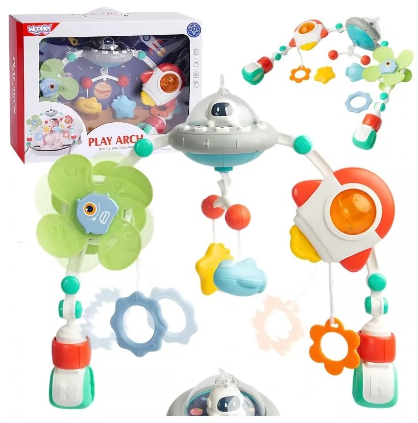Woopie baby interaktywny pałąk łuk do łóżeczka grający kołysanki