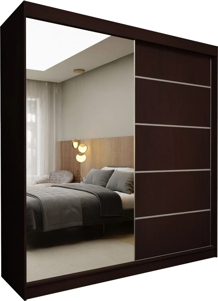 Szafa MIRELLA - Wenge / Bez szuflad / 200 cm