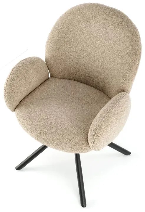 Krzesło tapicerowane K498 cappuccino HALMAR