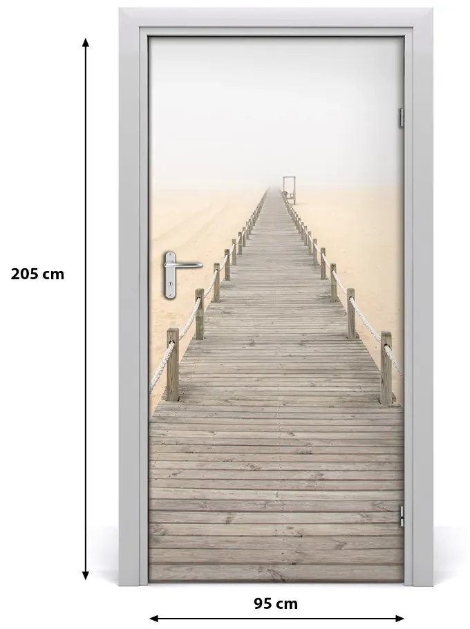 Naklejka fototapeta na drzwi Ścieżka na plaży