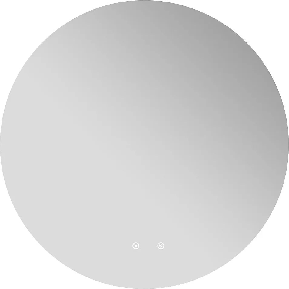 Lustro łazienkowe owalne bez ramy przeciwparowe z diodami LED - śr. 90 cm - ROMULA