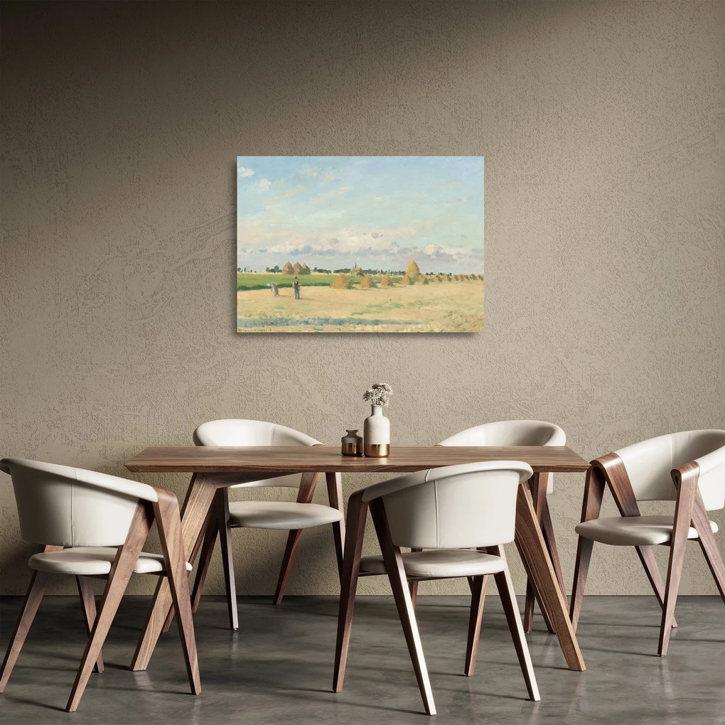 Obraz na szkle - Camille Pissarro, Landscape, Ile de France, reprodukcje (70x50 cm)