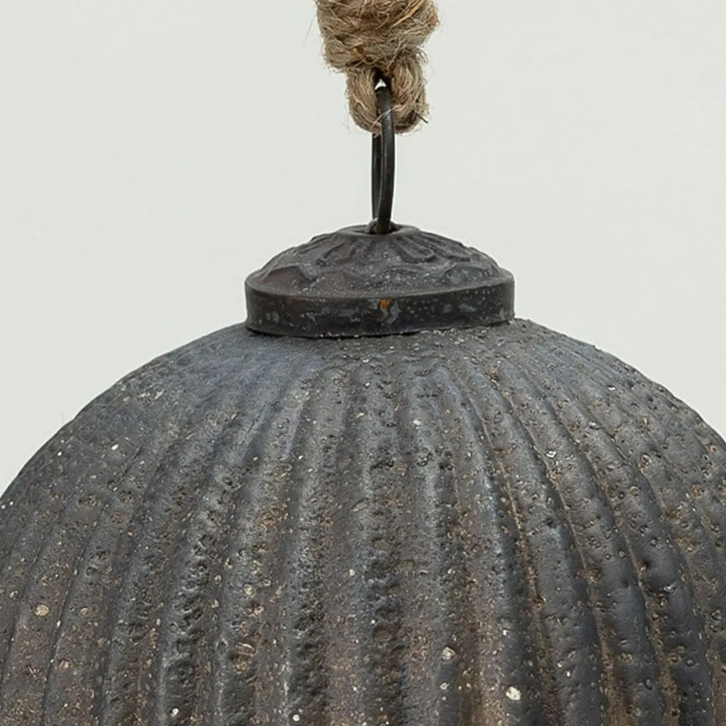 Bombka szklana Rustic Black 10 cm