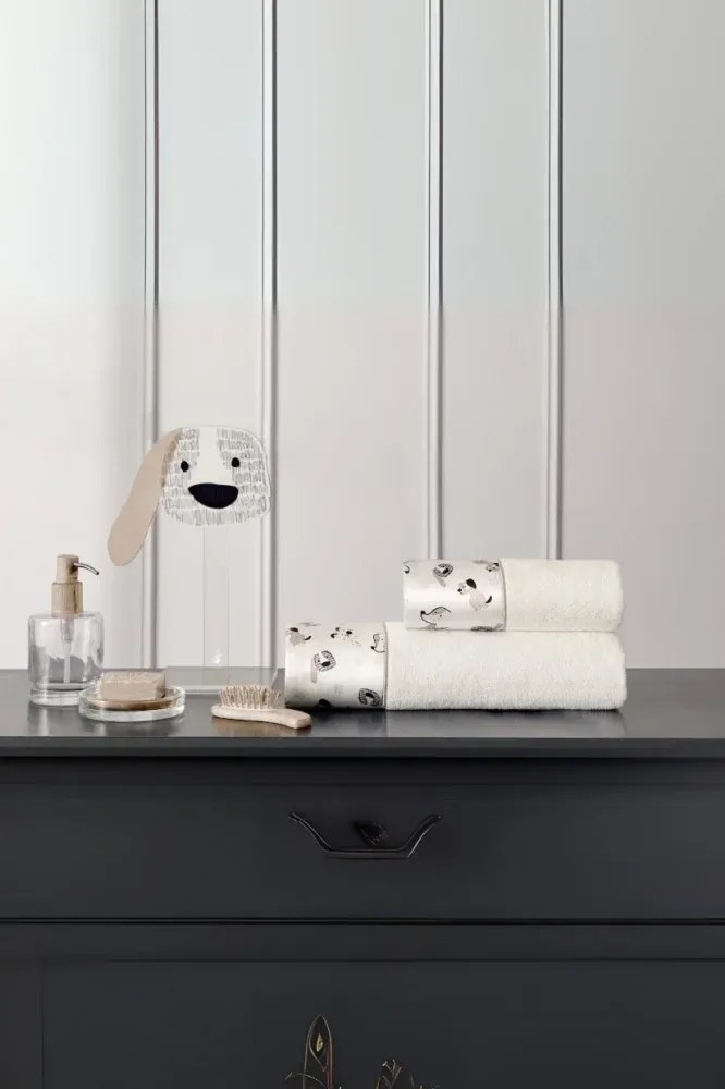 Podarunkowy zestaw ręczników dla dzieci BEAGLE, 2 szt Beżowy