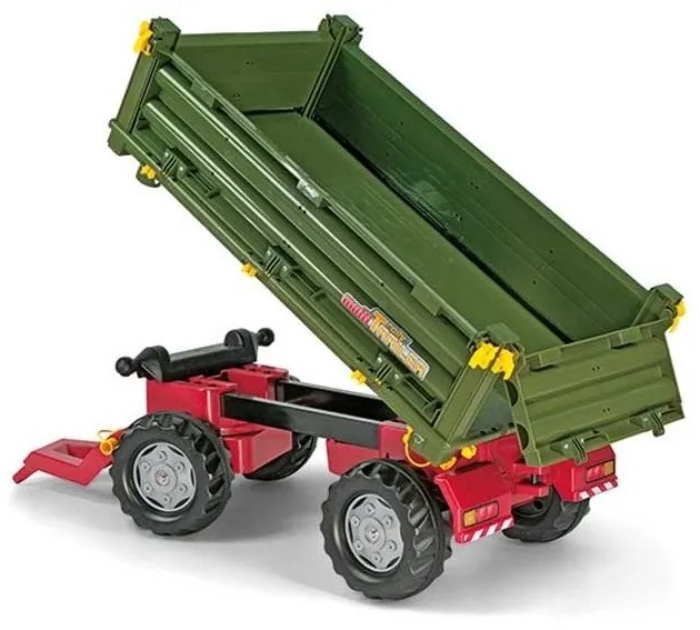 Rolly toys rollytrailer przyczepa rolly multi dwuosiowa zielona