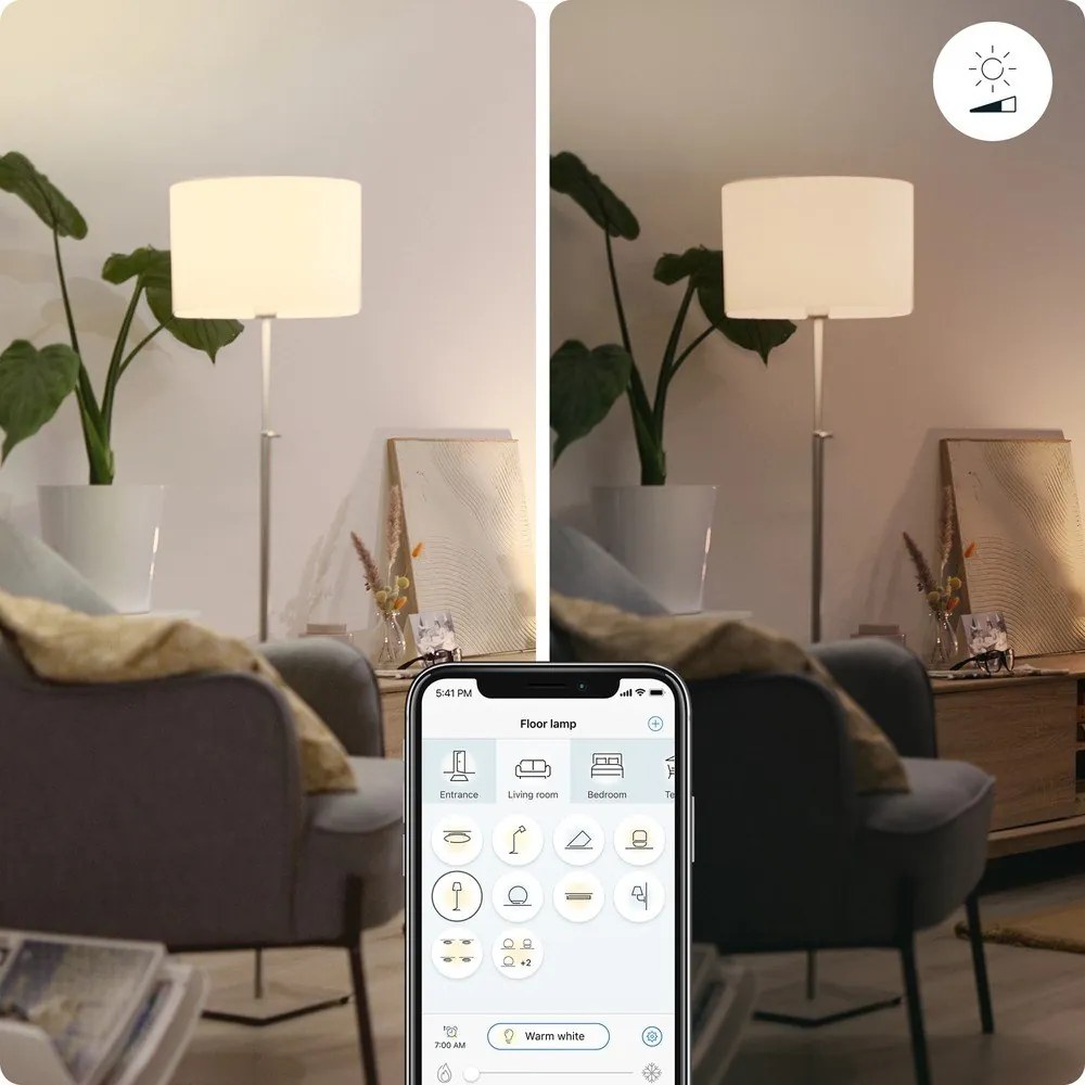 Inteligentna żarówka LED z gwintem E27, 7 W – WiZ