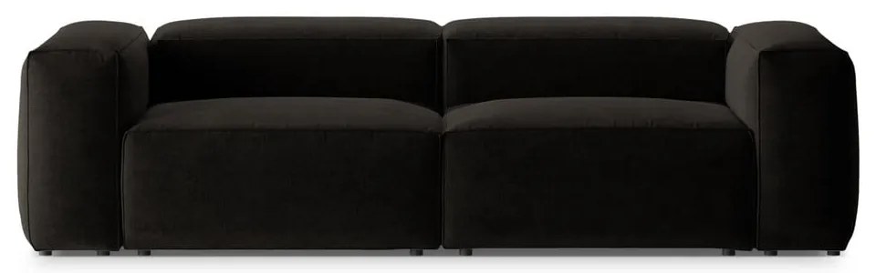 Czarna sofa 264 cm Bergamo – Cosmopolitan Design