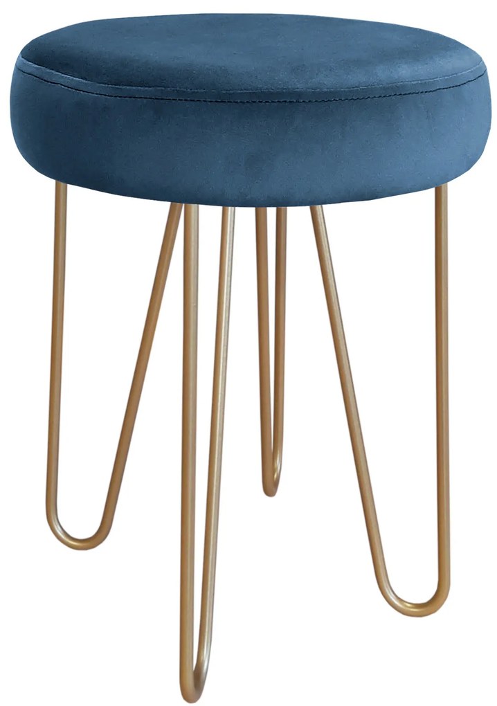 Taboret Venus HAIRPIN noga złota MG33