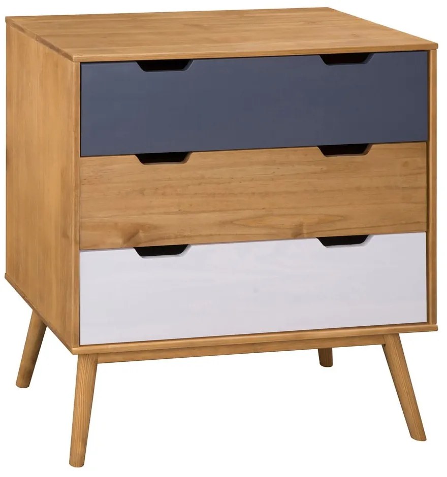 Komoda z litego drewna sosnowego Marckeric Cusco, szer. 80 cm