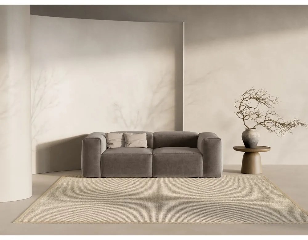 Brązowa sofa 224 cm Bergamo – Cosmopolitan Design