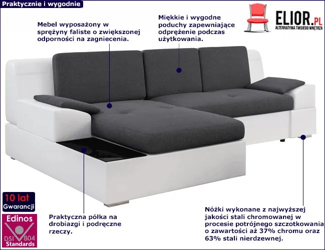 Narożna kanapa do salonu N5-K45